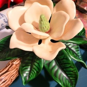 Ceramic magnolia flower